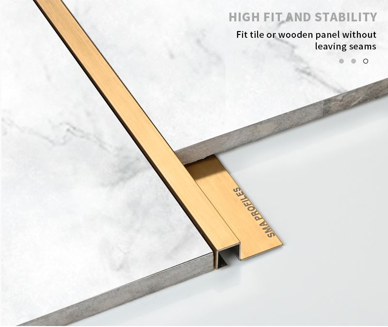 2. stainless steel edging strip for tiles